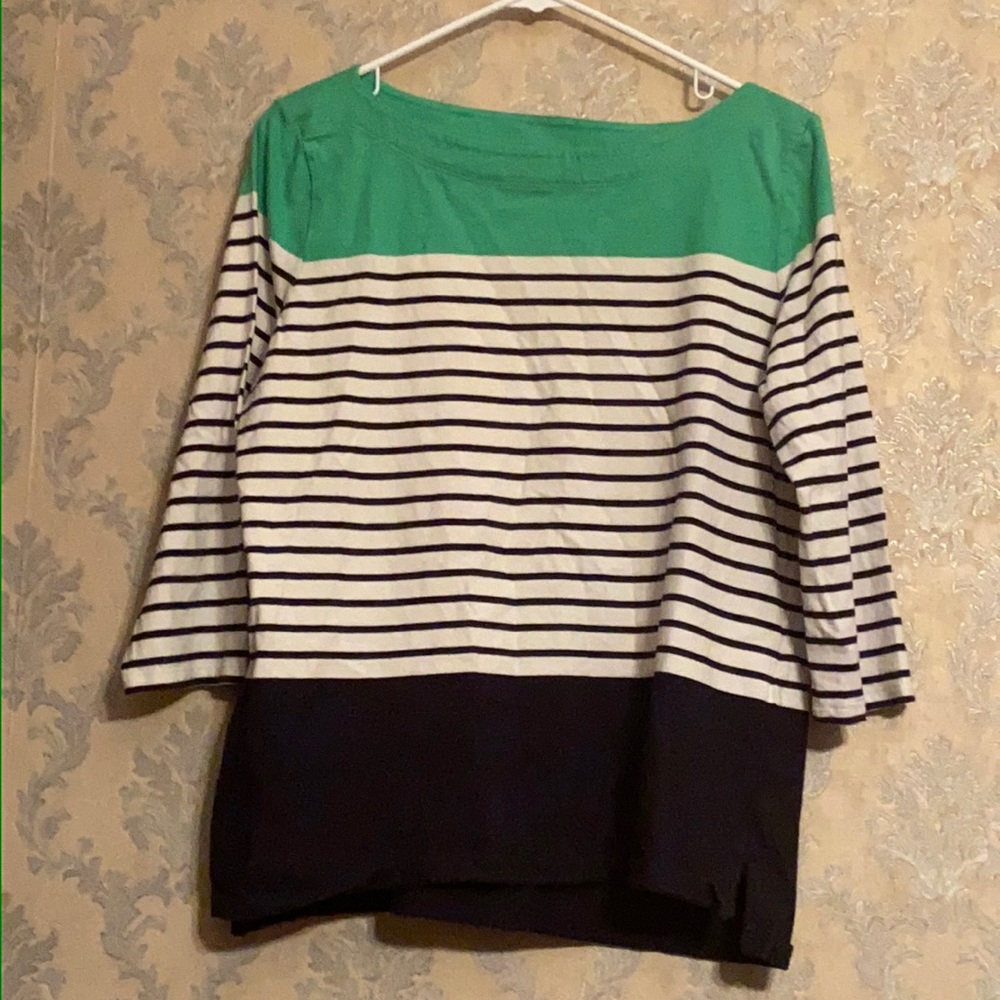 Talbots Tricolor Top